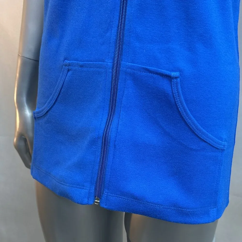 NWOT Full-Zip Sleeveless Hoodie/Vest with Kangaroo Pockets - Picture 8 of 8